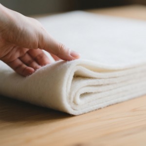High-Density Wool Felt with Oil-Absorbent Properties