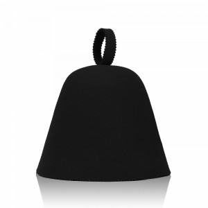 Wholesale Custom Logo Japan Banya Wool Felt Sauna Sweat Sauna Hat with Hanging Hoop Custom Logo