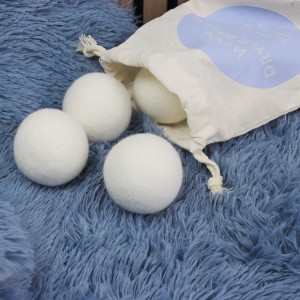 Hot Selling XL Reusable Wool Roller Saves Drying Time Natural Cleaning Hair Removal Laundry Balls