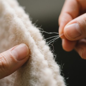 White Wool Felt Fabric Sheets: High-Quality Woven Patchwork for DIY Crafting