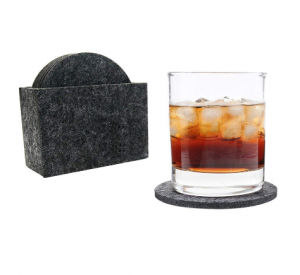 Felt Cup Coaster With a Holder