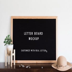 Vierkant Letterbord