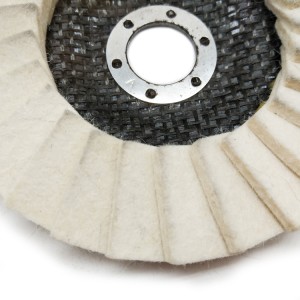 wool felt flap disc