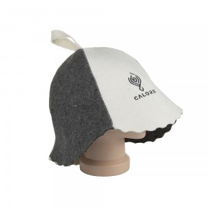 manufacturer black green high quality 100% russian custom banya wool felt sauna hat