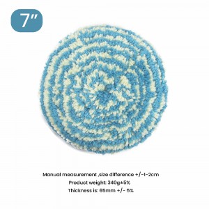 Automobile Double-Sided Wool Polishing Pad 7/8 Inch Disc for Car Polishing & Car Bodies Grit Fine Abrasive
