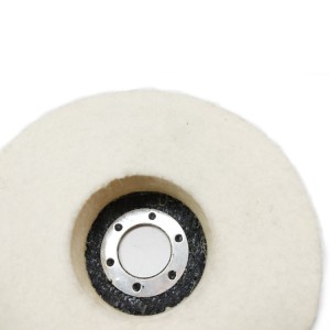 Felt wheel with glass fiber