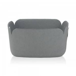 High Quality Custom Color Felt Storage Basket Big Size Modern Organiser for Bedroom Tableware Made from Fabric