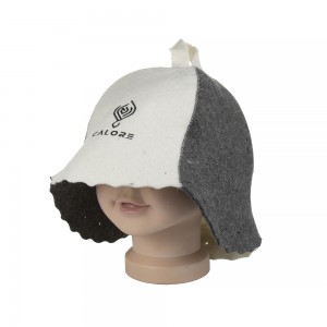 manufacturer black green high quality 100% russian custom banya wool felt sauna hat