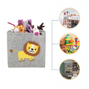 Animal design cube toy storage organizer