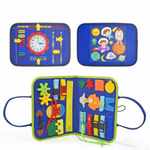 Hot Selling Felt Kids Busy Board Early Education Felt toys Learning to Dress Educational Board