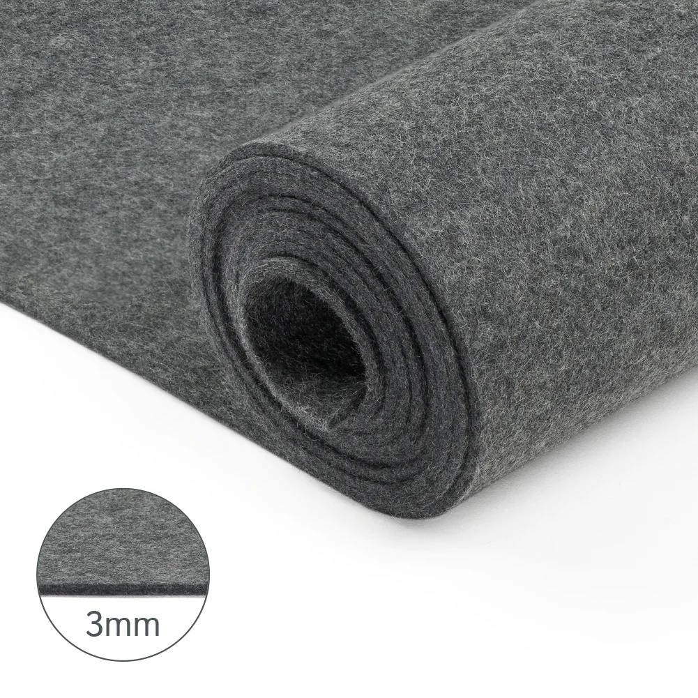 wholesale 3mm natural grey thick wool felt Featured Image
