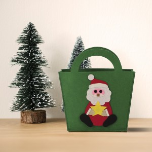 Green Santa New Design Halloween Pumpkin Basket Candy Gift Baskets Christmas Decorations Bag