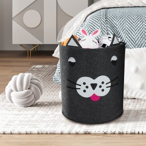 kids desktop wholesale collapsible foldable toy storage basket for organizing