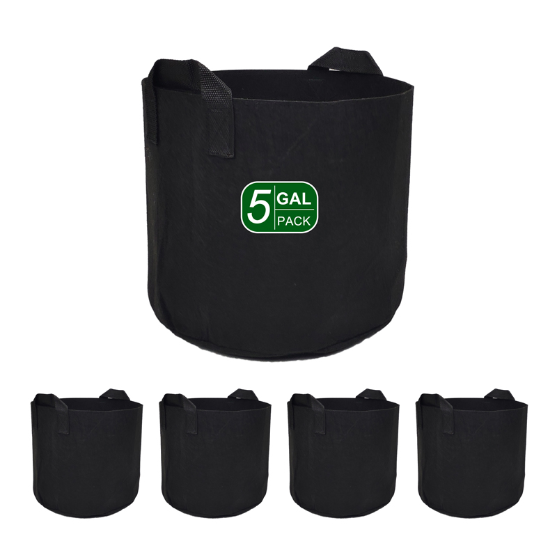 5 Gallon Grow Bags Heavy Duty 300G Thickened Nonwoven Plant FELT Fabric Pots with Handles Featured Image