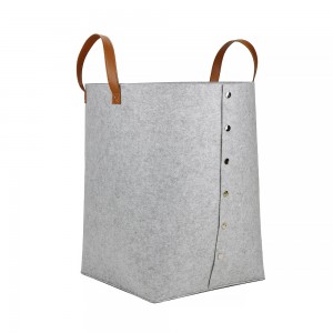 Large foldable fabric dirty clothes storage bag sundries storage basket with handle