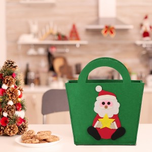 Green Santa New Design Halloween Pumpkin Basket Candy Gift Baskets Christmas Decorations Bag