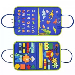 Hot Selling Felt Kids Busy Board Early Education Felt toys Learning to Dress Educational Board