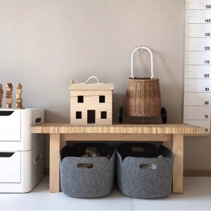 RPET felt material storage sets home storage basket closet storage office storage baskets