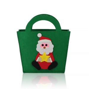 Green Santa New Design Halloween Pumpkin Basket Candy Gift Baskets Christmas Decorations Bag