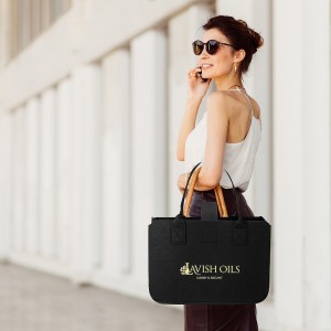 Factory Best Selling Felt Handbag Customized Color Felt Bag