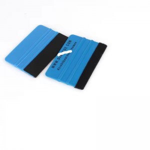 Custom Logo Flexible Blue Scraper Vinyl Felt Squeegee Car Application Tools