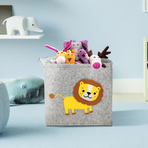 Animal design cube toy storage organizer
