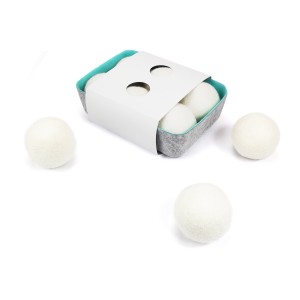 100% Eco-friendly Handmade Organic Wool Felt Dryer Balls Laundry Washing Ball For Laundry