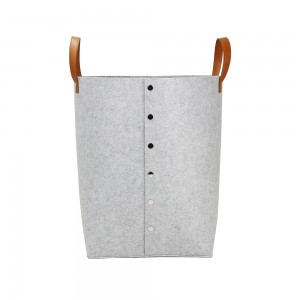 Large foldable fabric dirty clothes storage bag sundries storage basket with handle