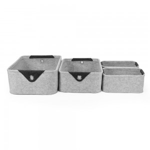 GRS 4pack felt storage basket set