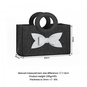 Factory Felt Handbag Customized Logo Eco-friendly Felt Bag