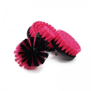 5pack pink color cleaning tool drill brush attachment set