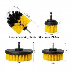 Factory 15 Pcs Electric Multifunctional Drill Cleaning Brush Attachment Power Scrubber Brush Set for Drill