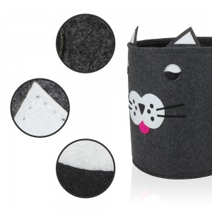 kids desktop wholesale collapsible foldable toy storage basket for organizing