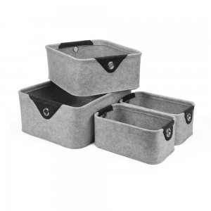 GRS 4pack felt storage basket set