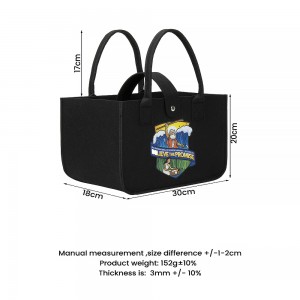 Factory Best Selling Felt Handbag Customized Color Felt Bag