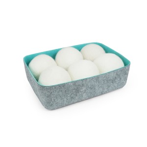 100% Eco-friendly Handmade Organic Wool Felt Dryer Balls Laundry Washing Ball For Laundry