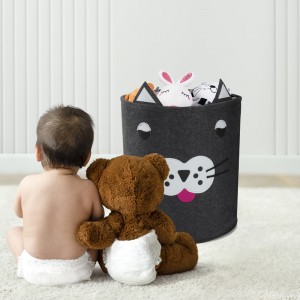 kids desktop wholesale collapsible foldable toy storage basket for organizing