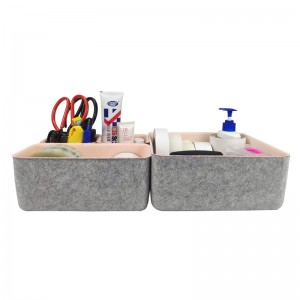 Felt Desk Organizer Paper Letter Trays File sorter desktop drawer organizers bins set for home office Document Folders storage