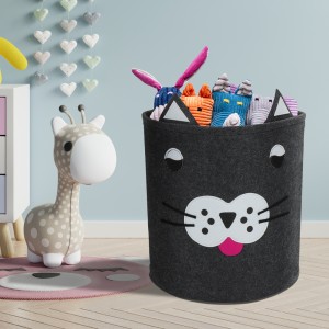 kids desktop wholesale collapsible foldable toy storage basket for organizing
