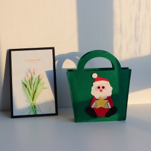 Green Santa New Design Halloween Pumpkin Basket Candy Gift Baskets Christmas Decorations Bag