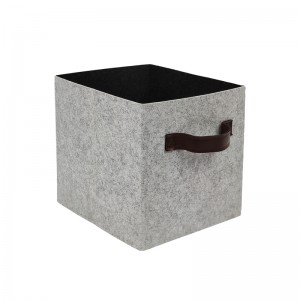 Foldable Cube Storage Bins with PU Handles