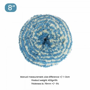 Automobile Double-Sided Wool Polishing Pad 7/8 Inch Disc for Car Polishing & Car Bodies Grit Fine Abrasive