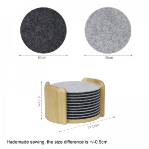 water cup pad for bottle pvc cup coaster auto gift set