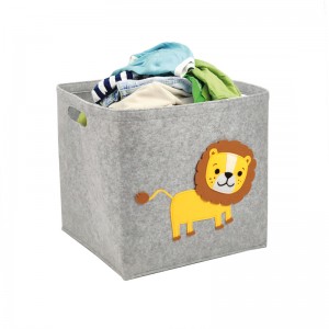 Animal design cube toy storage organizer