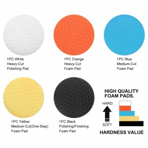 Foam Buffing Pad Sponge Automotive Buffing Pads DA Polishing Car Polishing Foam Pads 4 Inches/5 Inches/6 Inches
