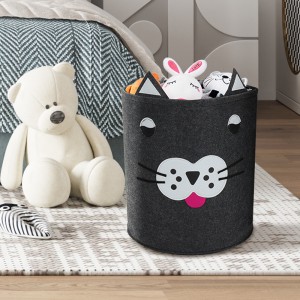kids desktop wholesale collapsible foldable toy storage basket for organizing