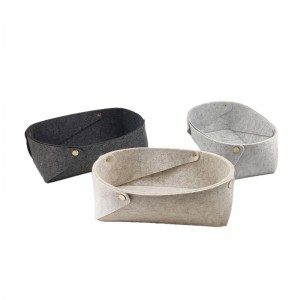 Collapsible & Convenient Felt Storage Bin Set