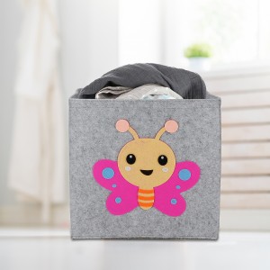 felt animals fabric felting kids bag storage box toy organizer grow bags storage baskets