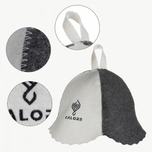manufacturer black green high quality 100% russian custom banya wool felt sauna hat