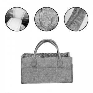 Wholesale Felt Baby Diaper Caddy Mommy Bag Nursery Organizer Must Have Felt Baby Diaper for Newborns